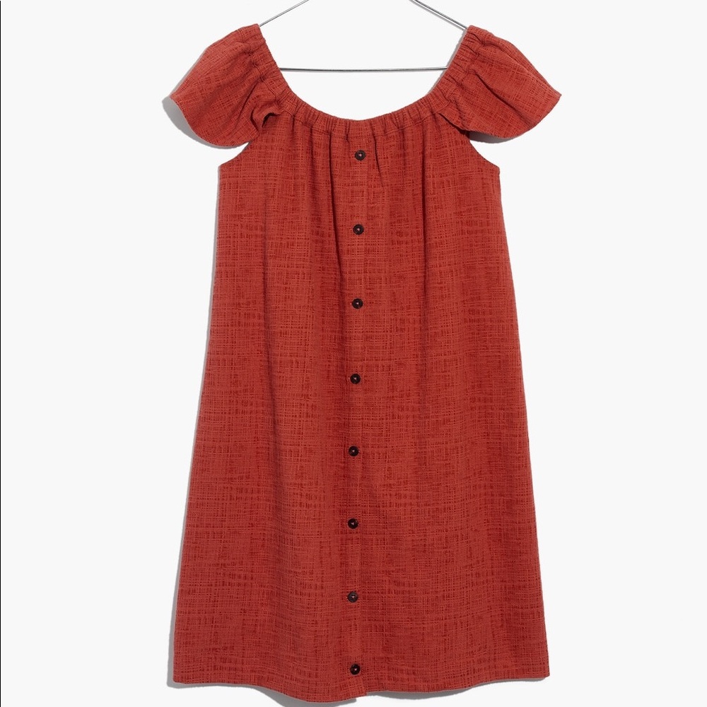 MADEWELL Texture + Thread Off The Shoulder Dress